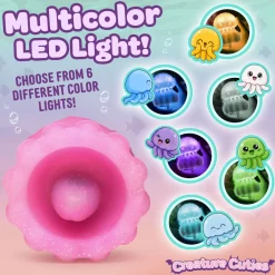 Creature Cocks - Glow Jelly Likkend & Vibrerende Clitoris Stimulator - Roze