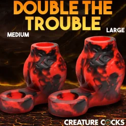 Creature Cocks - Hell Hound Ballstretcher - Rood