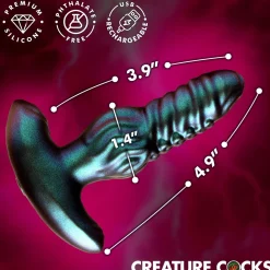 Creature Cocks - Octo-Squirm Vibrerende Anaalplug - 12,4 cm