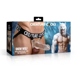 Creature Cocks - Snow Wolf Holle Strap-on Dildo - 20,6 cm