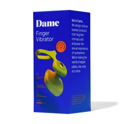 Dame - Fin 2.0 Vinger Vibrator - Citrus