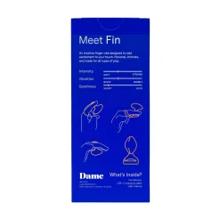 Dame - Fin 2.0 Vinger Vibrator - Citrus
