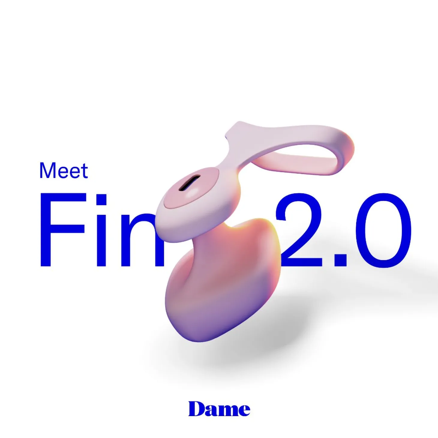 Dame - Fin 2.0 Vinger Vibrator - Quartz