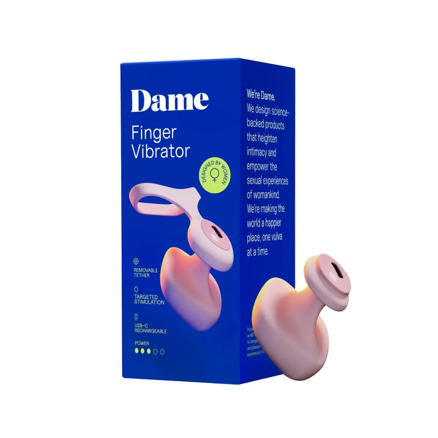 Dame - Fin 2.0 Vinger Vibrator - Quartz