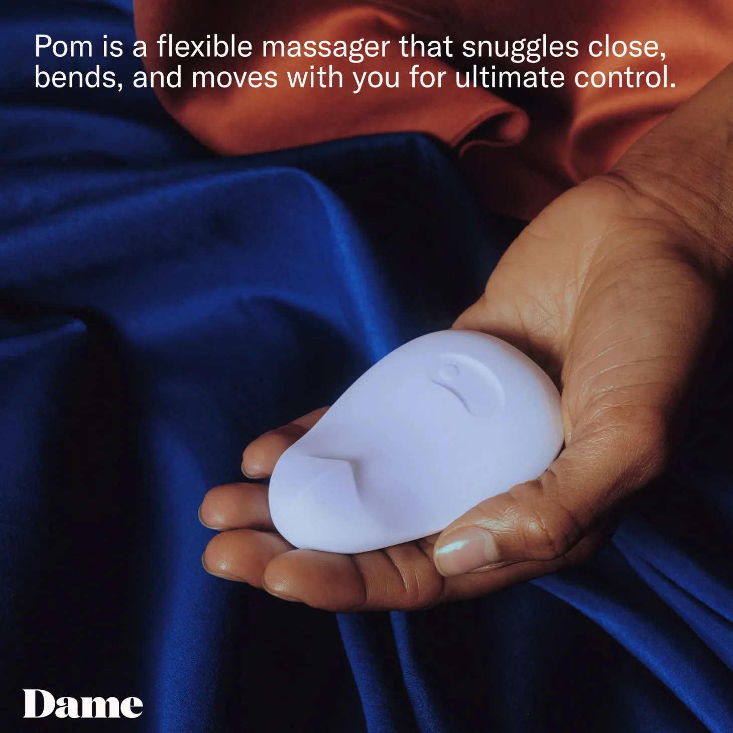 Dame - Pom Flexibele Vibrator - Ice