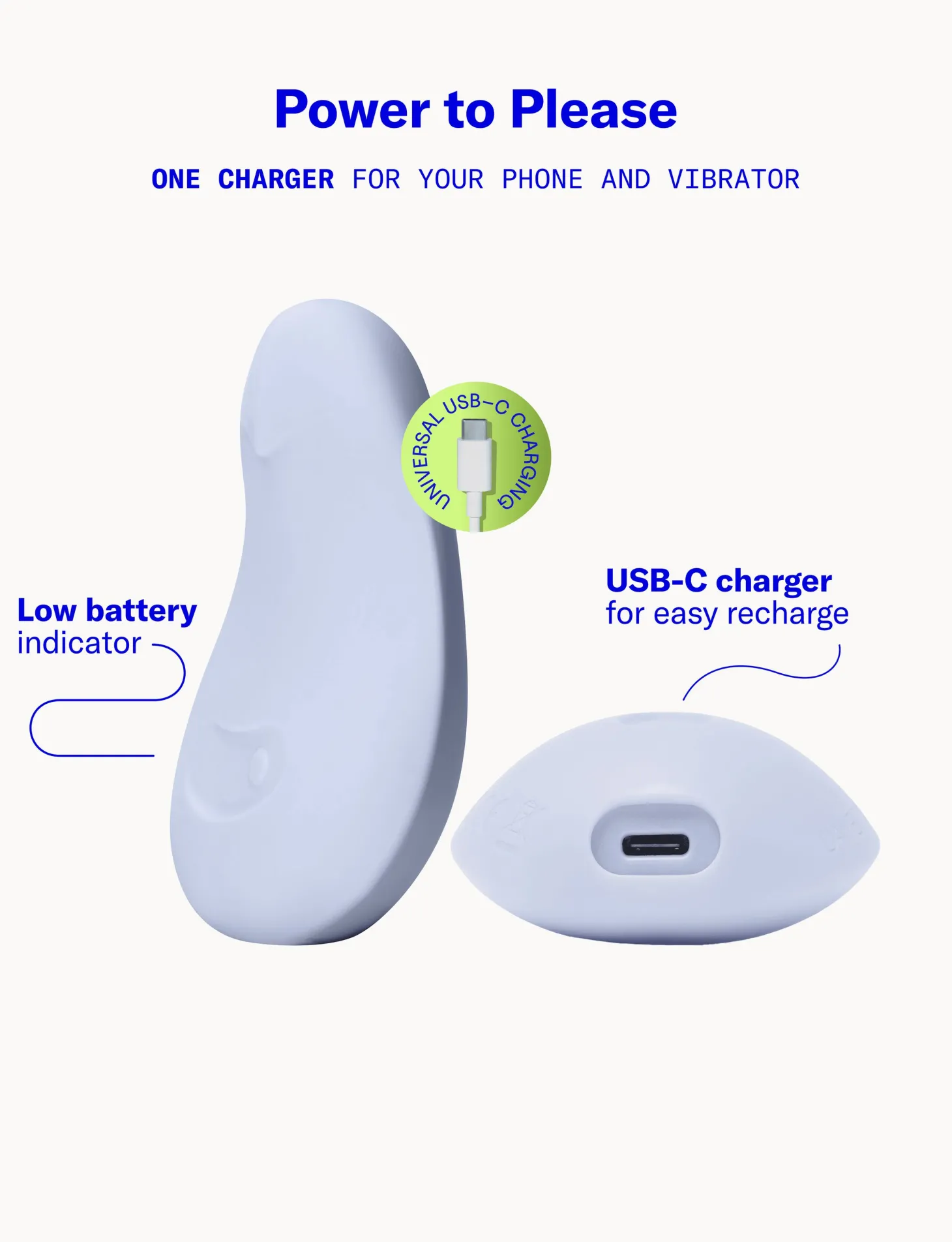 Dame - Pom Flexibele Vibrator - Ice