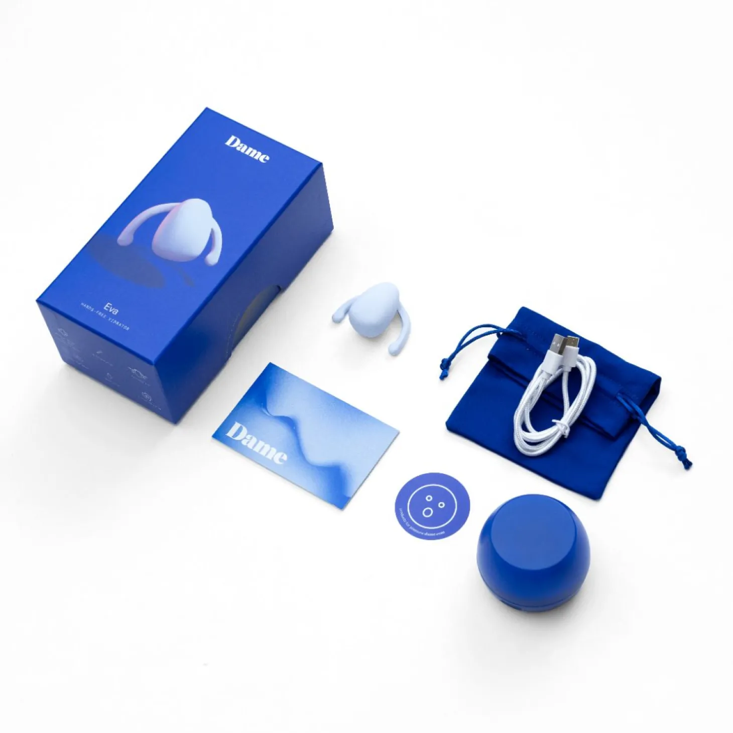 Dame Products - Eva II Handsfree Vibrator - Ice
