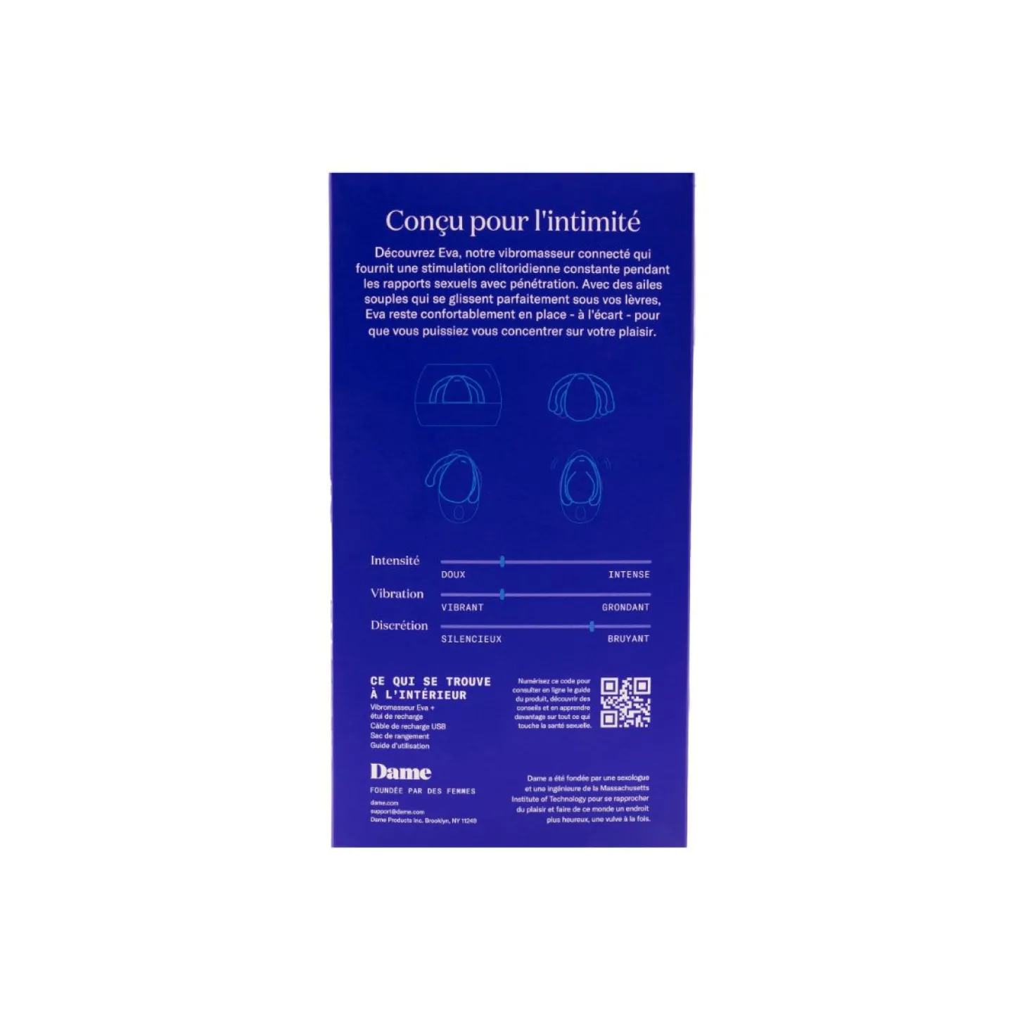 Dame Products - Eva II Handsfree Vibrator - Ice