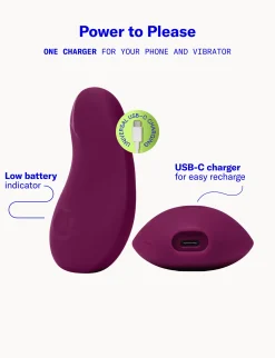 Dame Products - Pom Flexibele Vibrator - Donker Rood