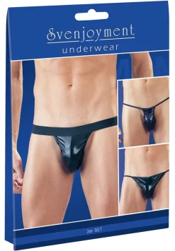 3-Delige Wetlook String Set