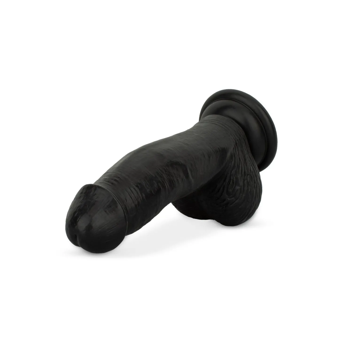 Dildo met ballen 12 cm - Zwart
