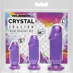 Doc Johnson - Crystal Jellies Anal Starter Kit - Paars