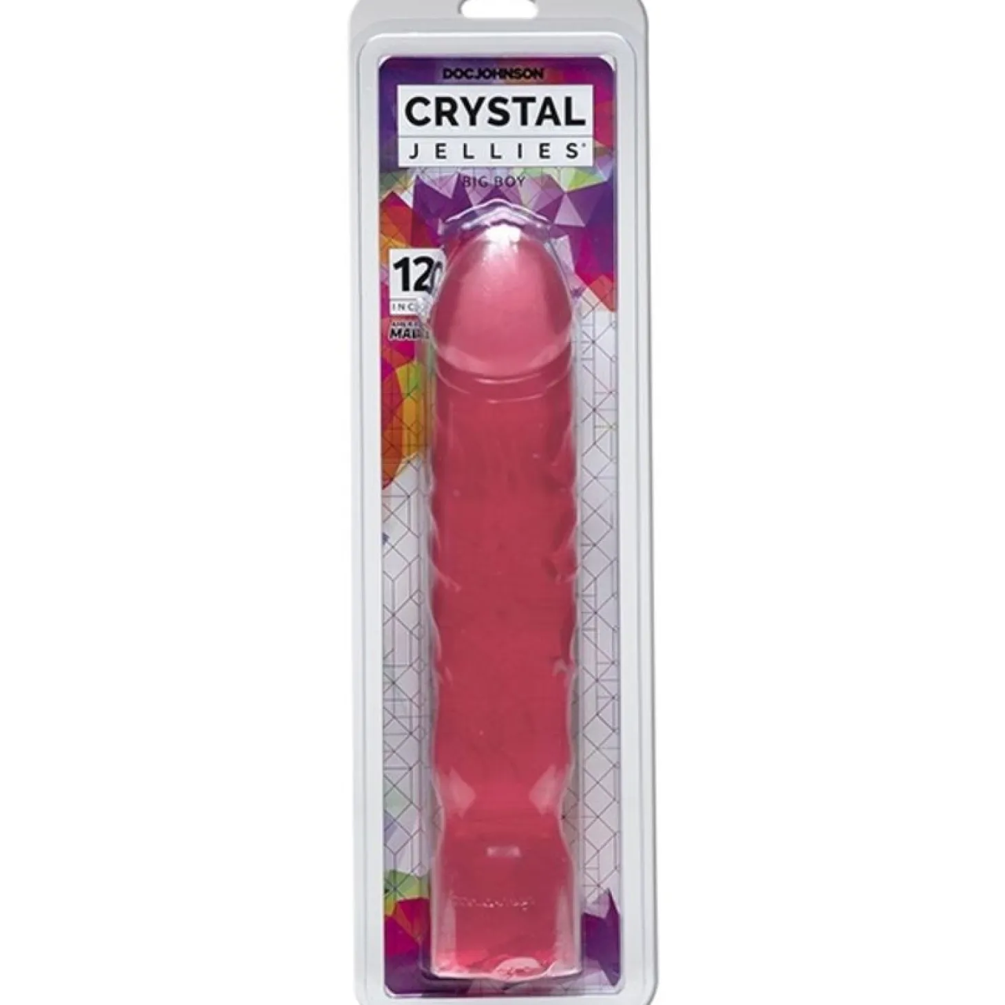 Doc Johnson - Crystal Jellies Big Boy - Roze