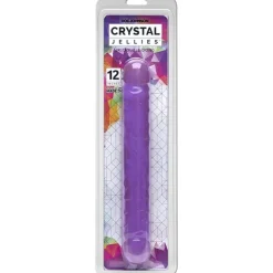 Doc Johnson - Crystal Jellies Jr. Double Dong - Paars