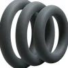 Doc Johnson - OptiMALE 3 C-Ring Set Dik - Grijs