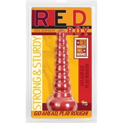 Doc Johnson - Red Boy Butt Plug Red Ringer Anaal Dildo - Rood