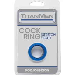 Doc Johnson - TitanMen Cock Ring - Blauw