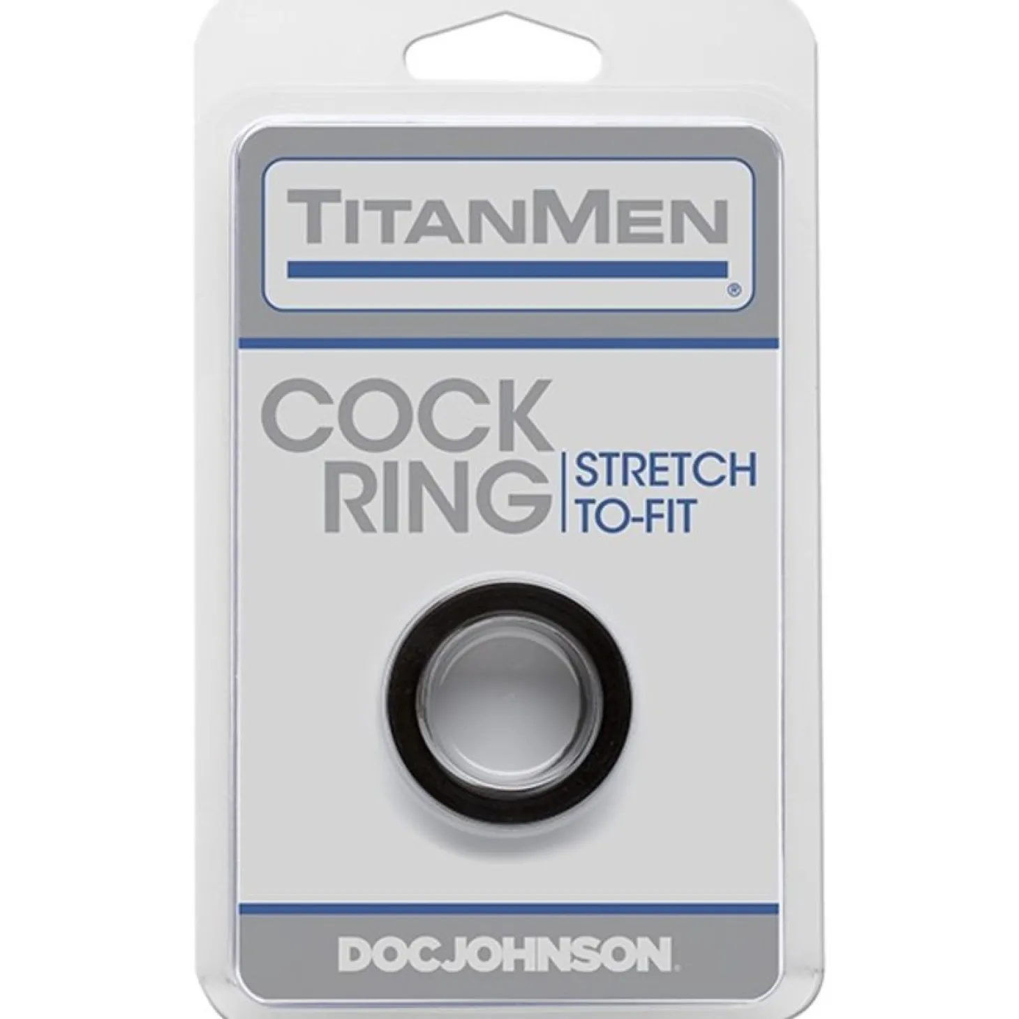 Doc Johnson - TitanMen Cock Ring - Zwart