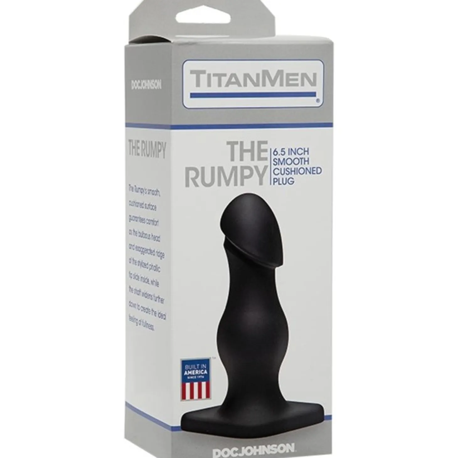 Doc Johnson - TitanMen The Rumpy Buttplug - Zwart