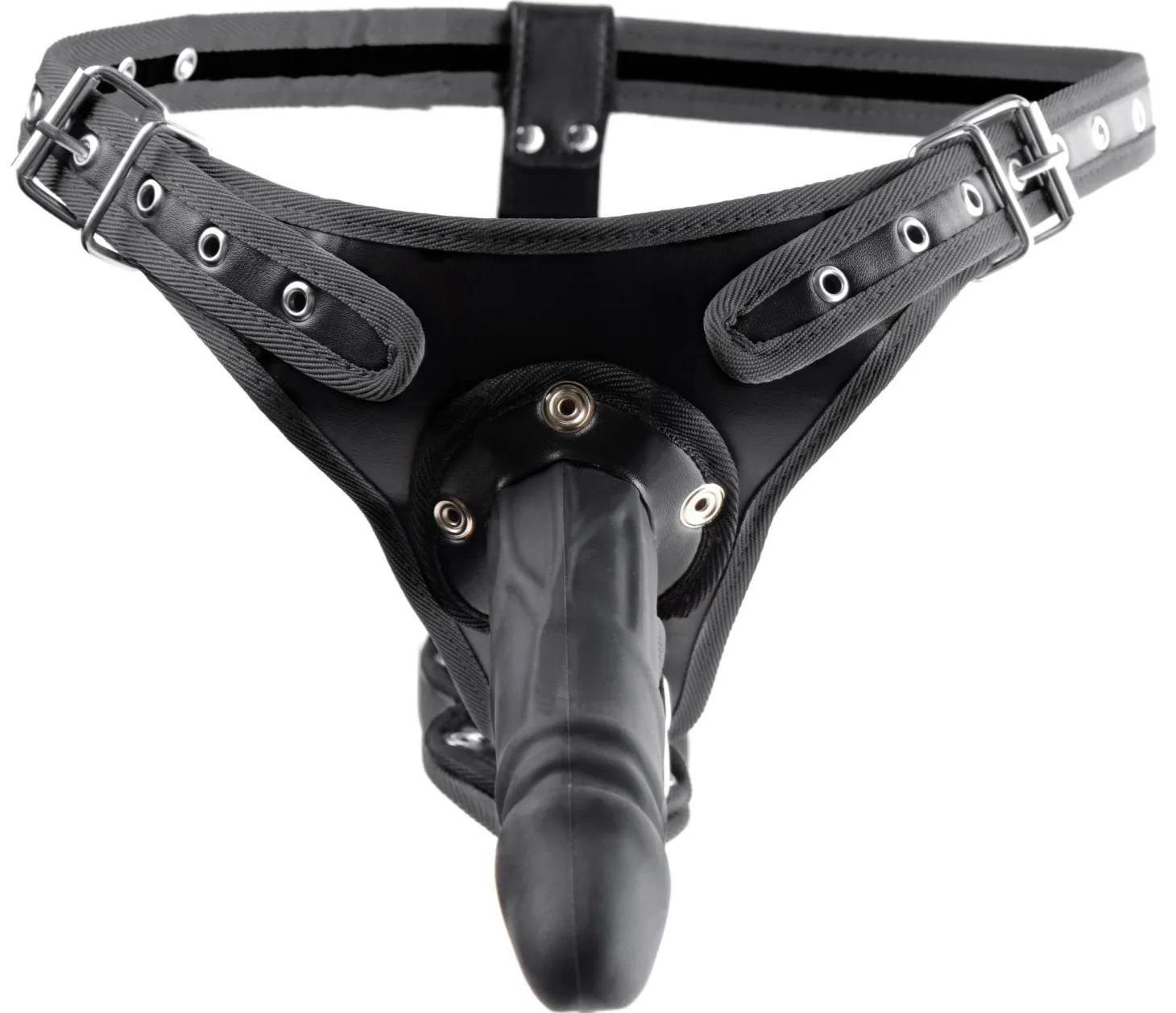 Double Penetration Strap On Harnas - Zwart