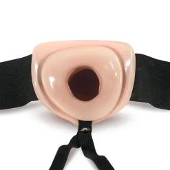 Dr. Skin - Holle Strap-On Dildo Met Harnas 16.5 cm - Beige