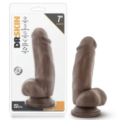 Dr. Skin - Mr. Smith Dildo Met Zuignap 19 cm - Chocolate