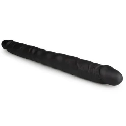 Dubbele Dildo Zwart - 40 cm