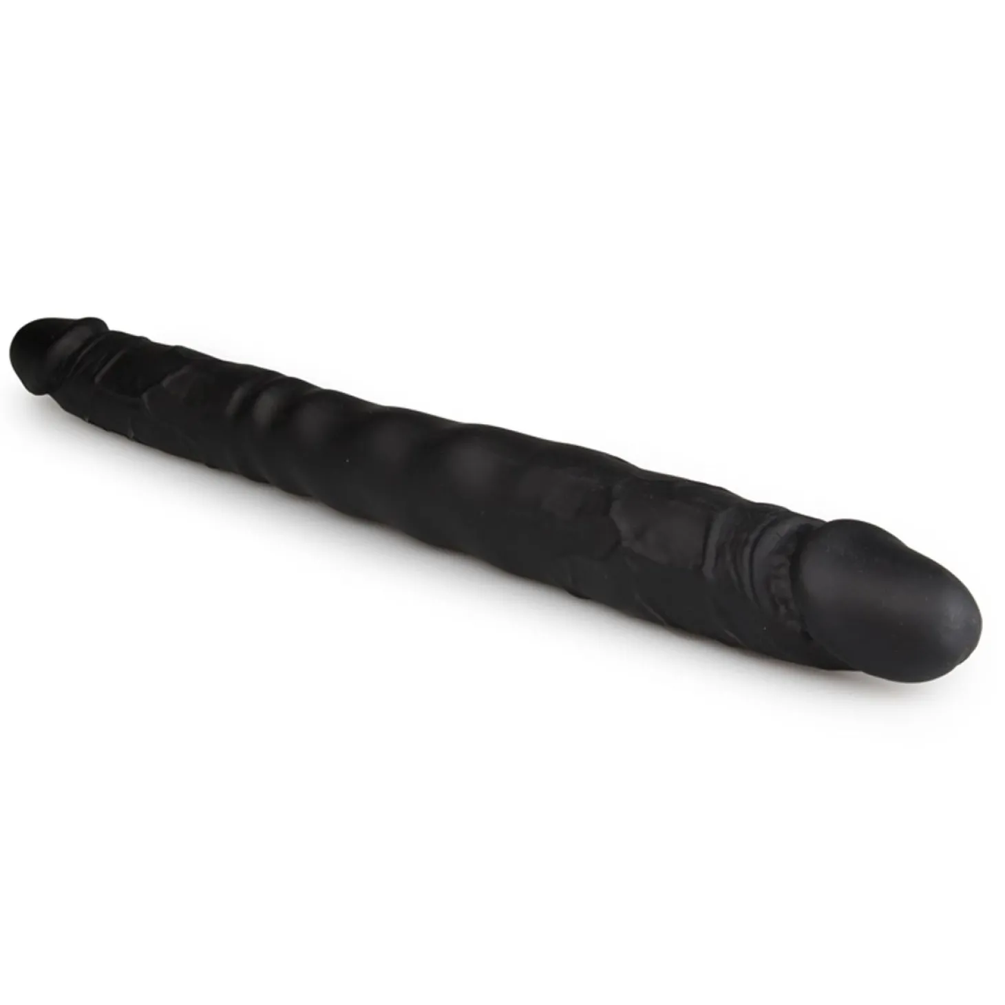 Dubbele Dildo Zwart - 40 cm