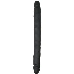 Dubbele Dildo Zwart - 40 cm