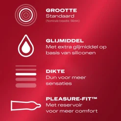 Durex - Condoms Thin Feel Extra Lube - 40 stuks