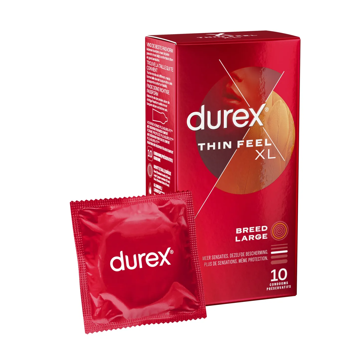 Durex - Condoms Thin Feel XL - 10 stuks