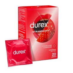Durex - Condooms met Aardbeismaak - 20 stuks