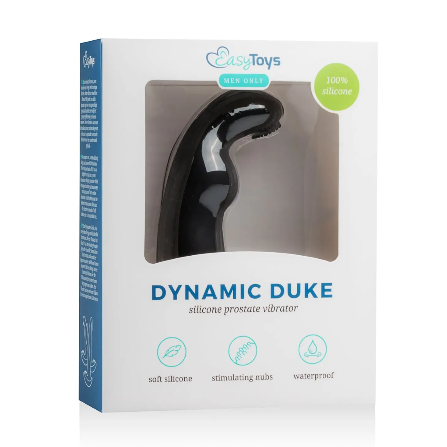 Dynamic Duke Geribbelde Prostaat Vibrator - Zwart