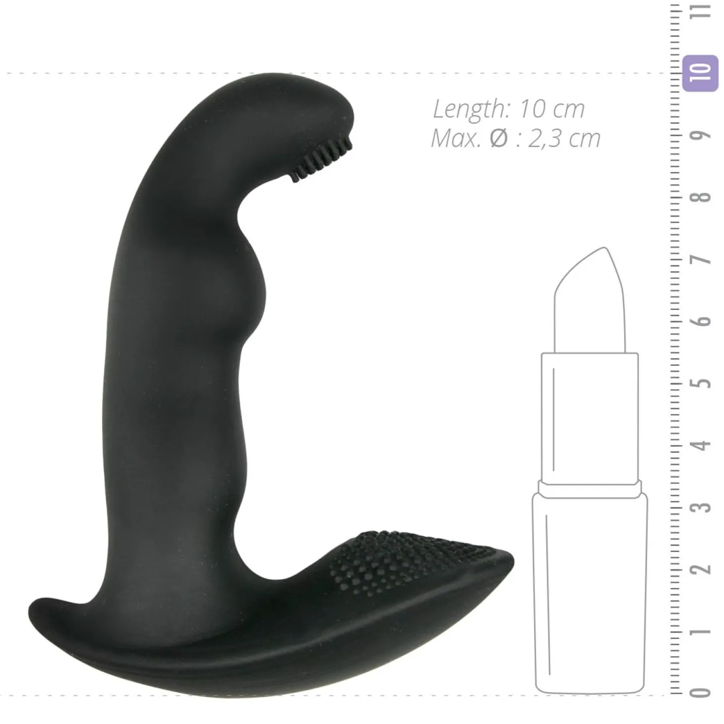 Dynamic Duke Geribbelde Prostaat Vibrator - Zwart