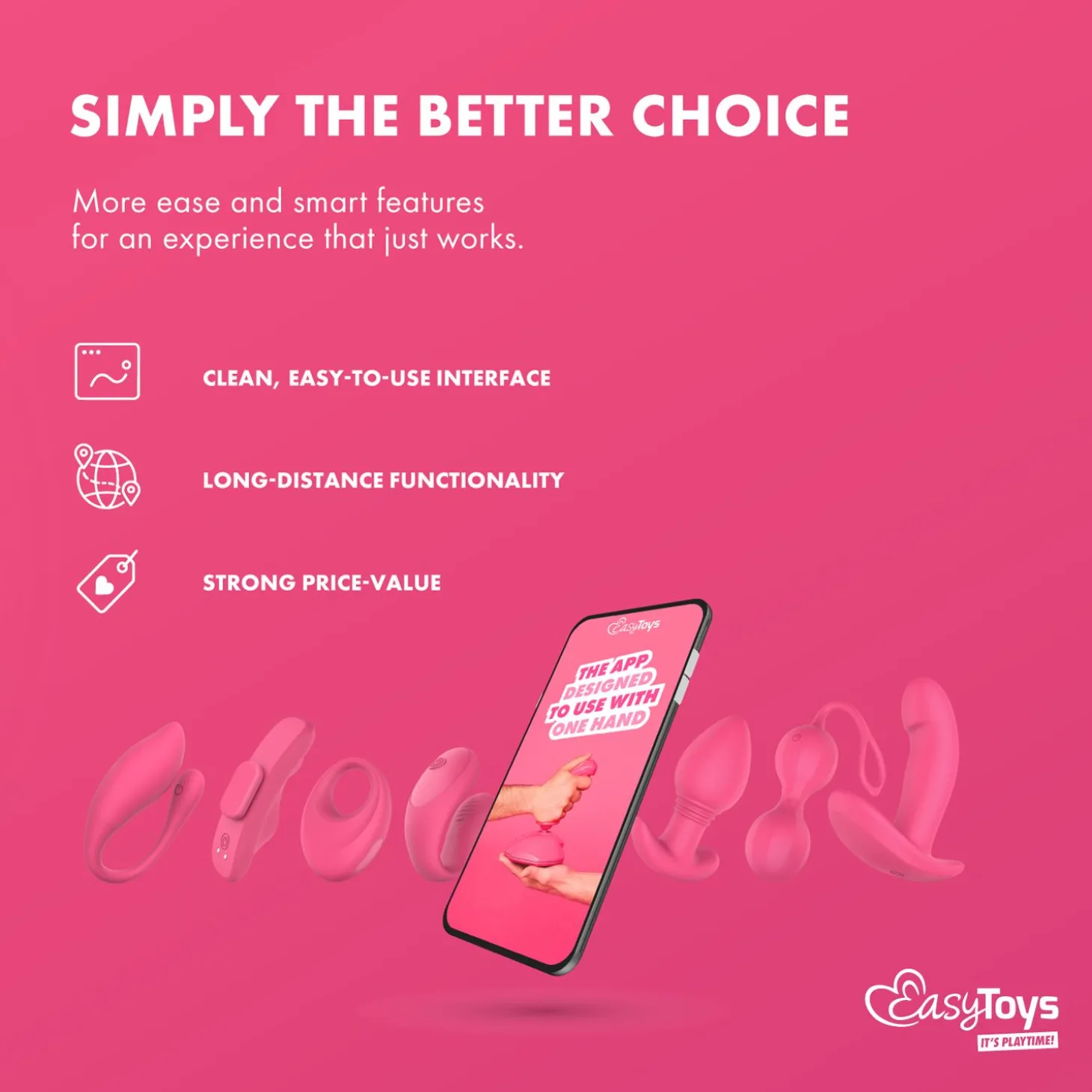 EasyConnect - Draagbare Vibrator Ivy app gestuurd