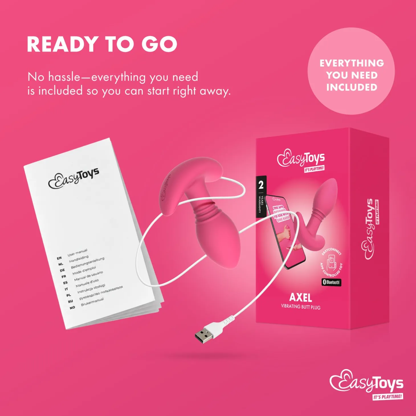 EasyConnect - Vibrerende Buttplug Axel app gestuurd