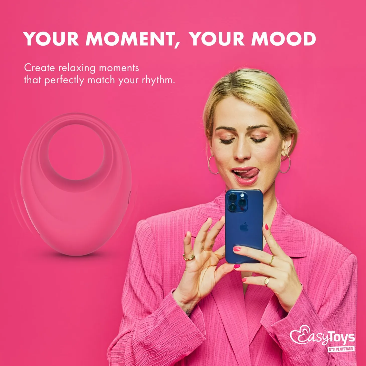 EasyConnect - Vibrerende Cockring Leo app gestuurd
