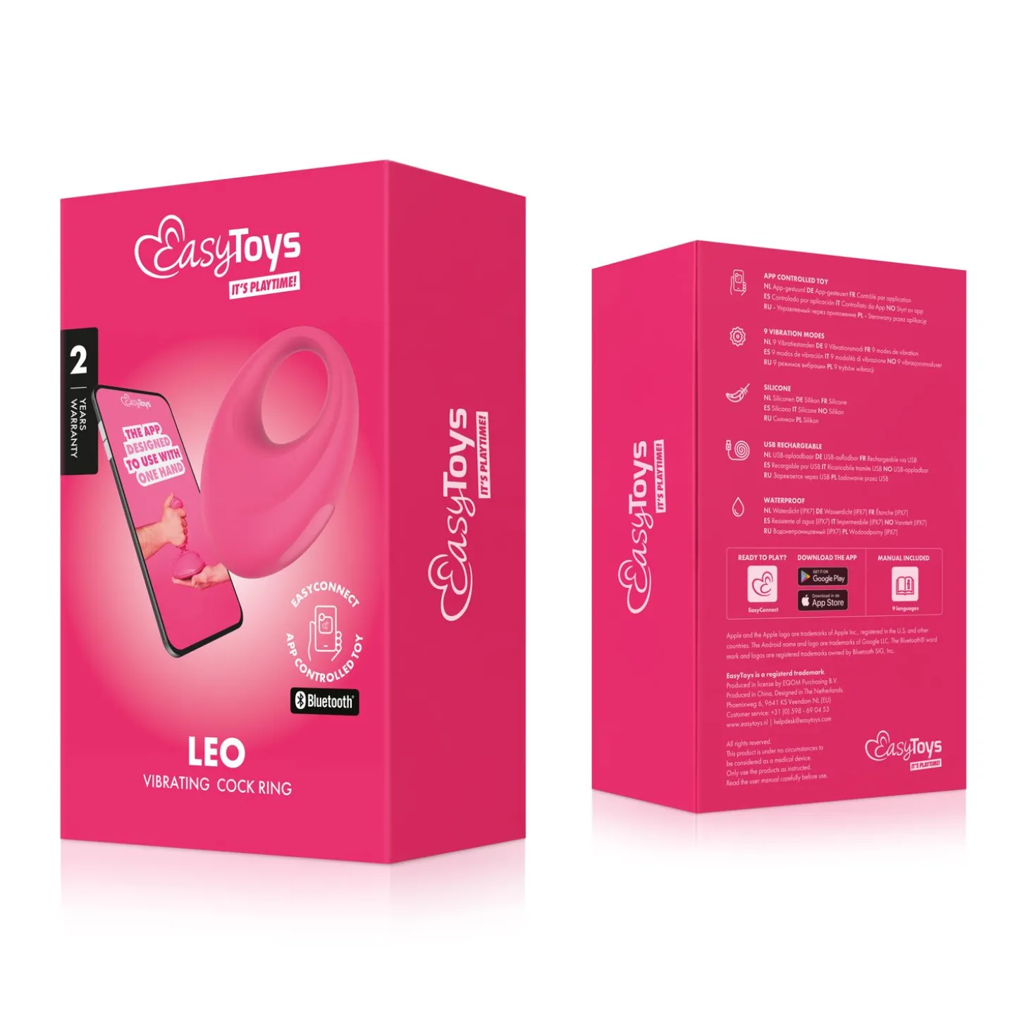 EasyConnect - Vibrerende Cockring Leo app gestuurd