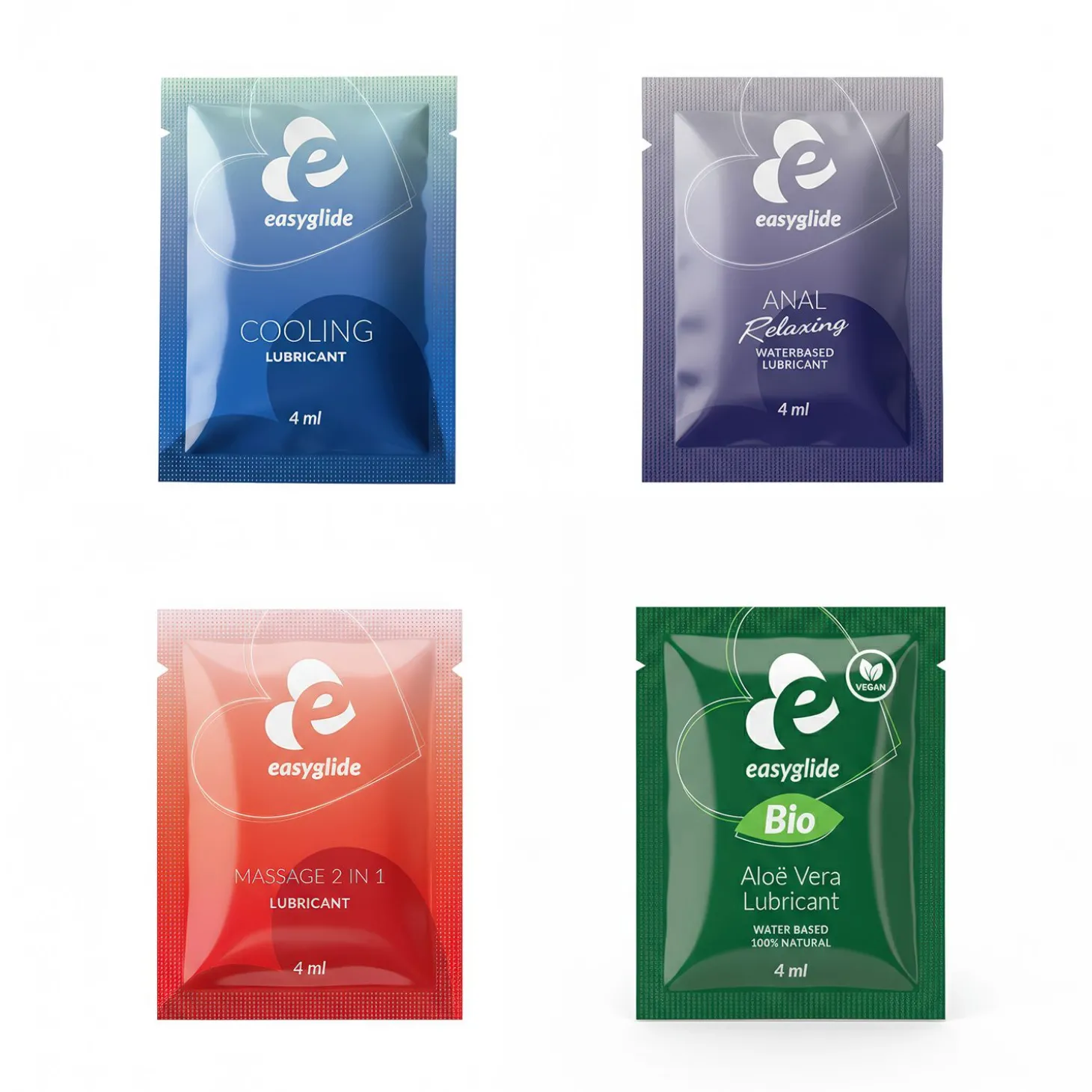 EasyGlide - Try-Out Glijmiddel Sachets - Set van 4