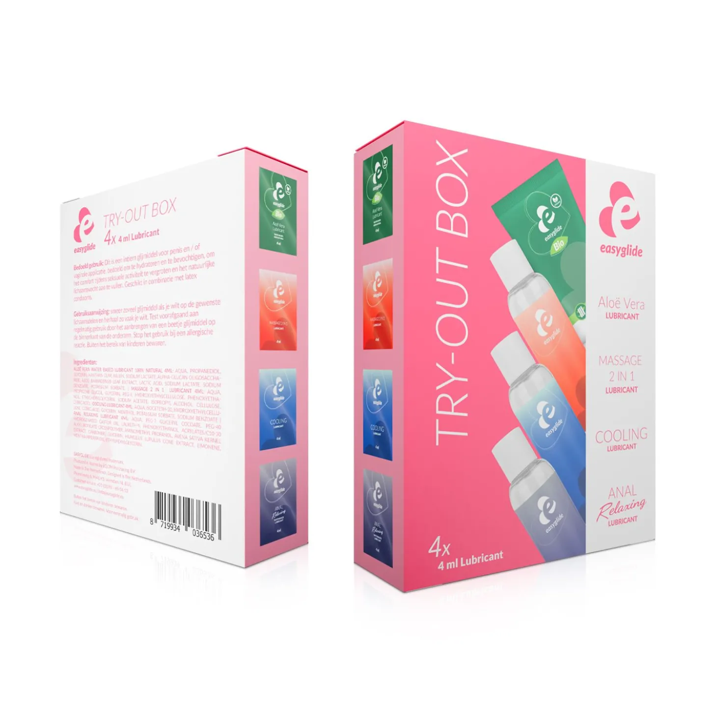 EasyGlide - Try-Out Glijmiddel Sachets - Set van 4