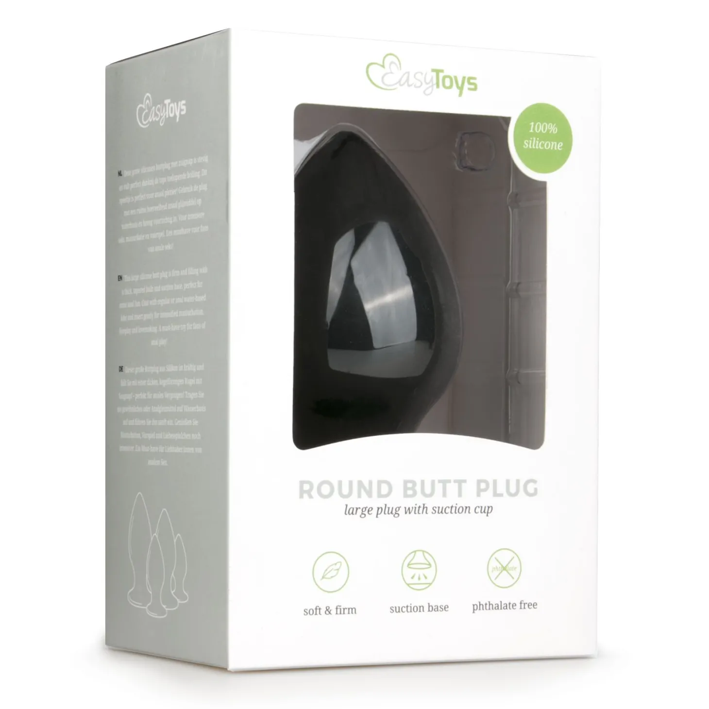 Easytoys Anal - Buttplug - Zwart Large