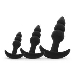 Easytoys - Butt Plug Trio - Zwart