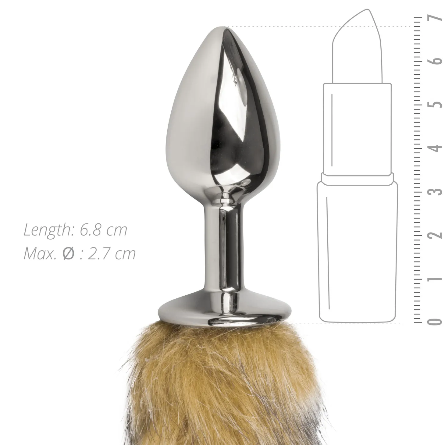 Easytoys Fetish - Buttplug – Bruine Vossenstaart