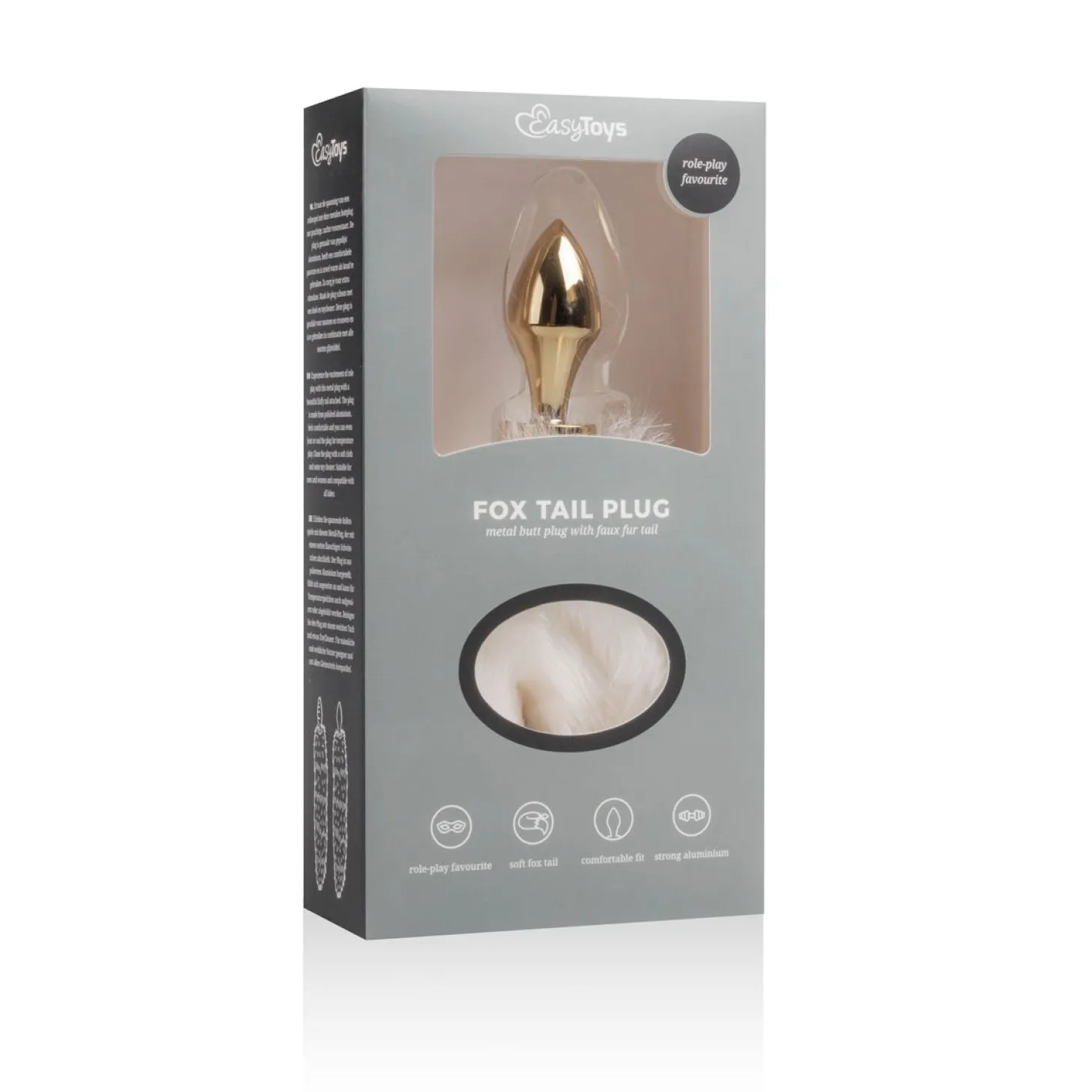Easytoys Fetish - Buttplug – Witte Vossenstaart