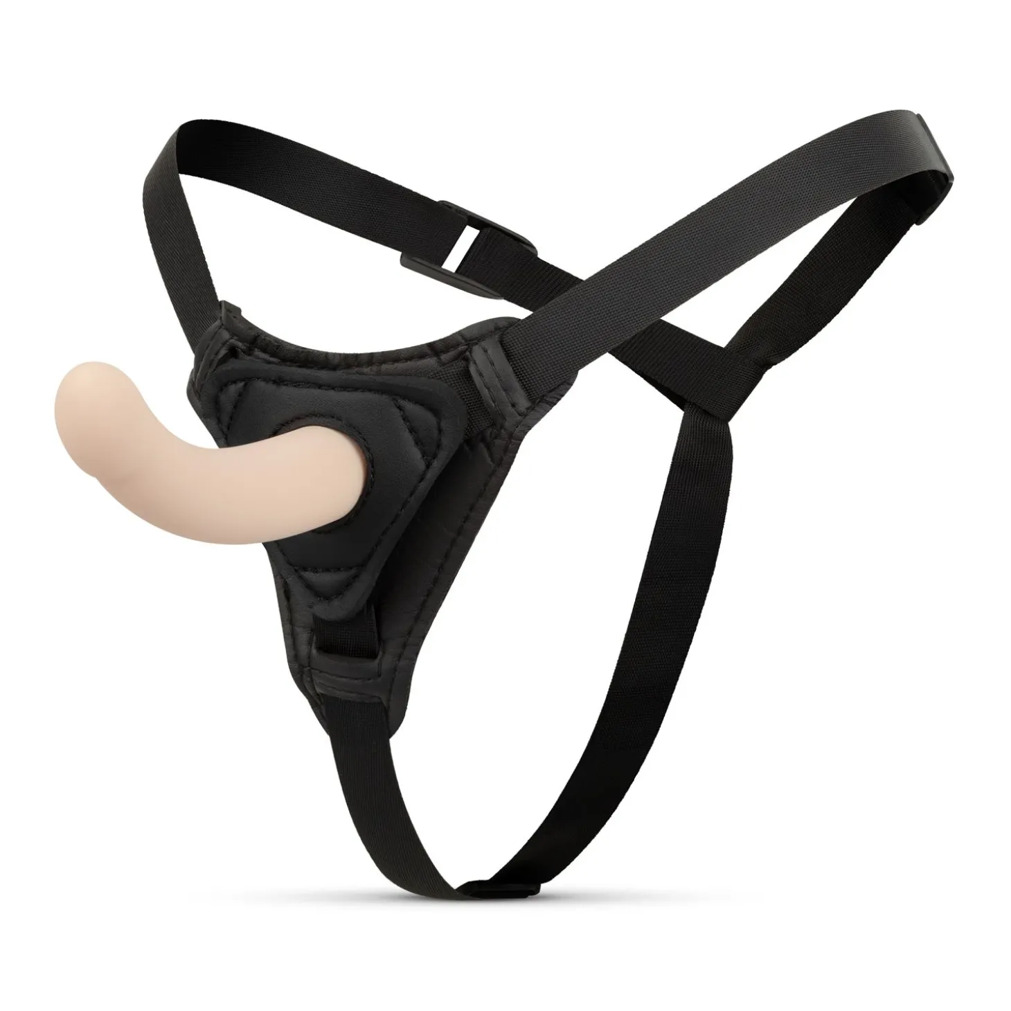 Easytoys Fetish - Strap-On-Dildo met Harnas - Gebogen