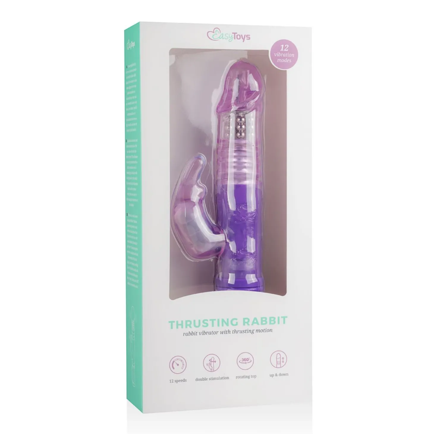 EasyToys Stotende Rabbit Vibrator - Paars