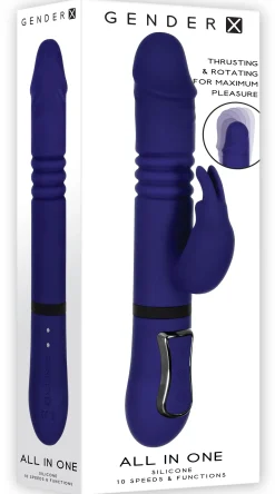 Evolved - All in One Rabbit Vibrator - Royal Blue