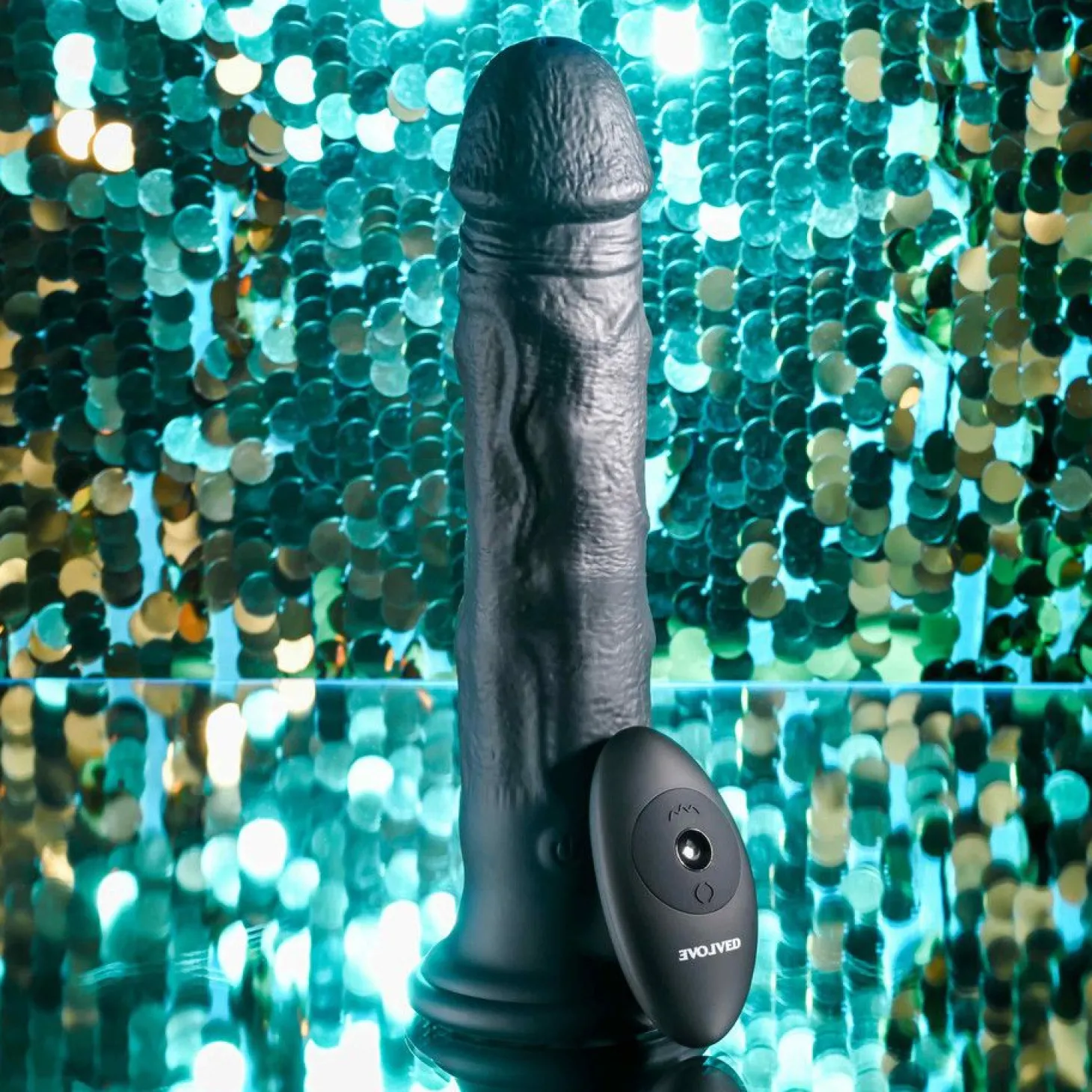 Evolved - Black Thunder Vibrerende Dildo - 25 cm