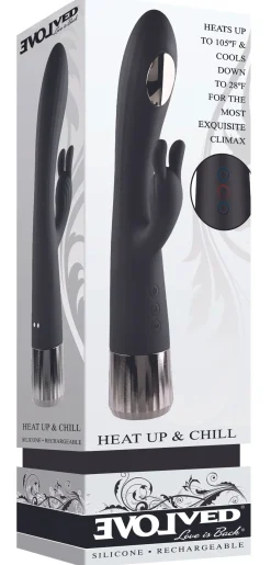 Evolved - Heat Up and Chill Rabbit Vibrator - Zwart
