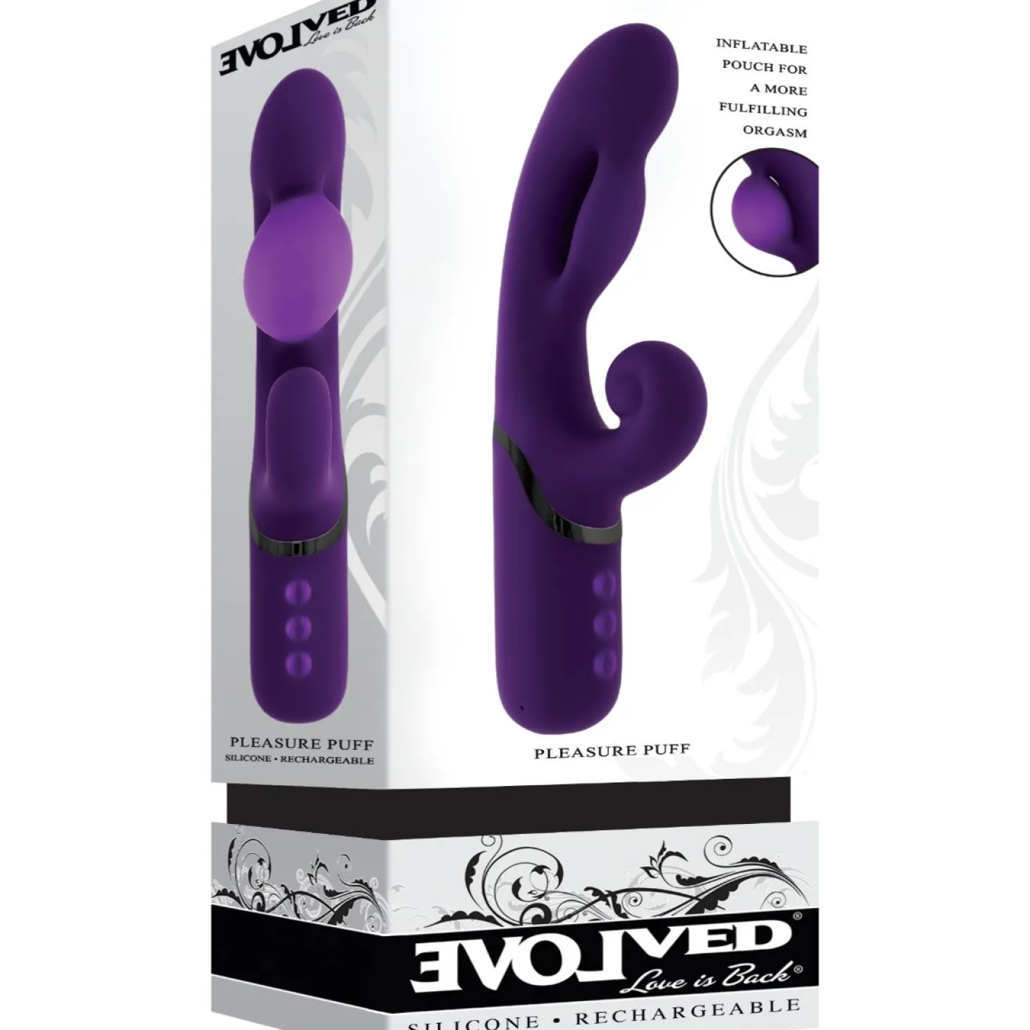 Evolved - Pleasure Puff Rabbit Vibrator - Purple